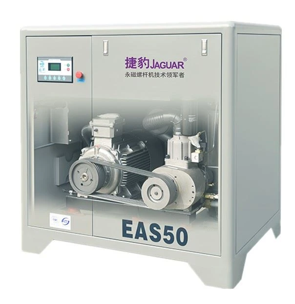 inside view of screw air compressor